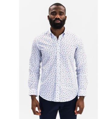 Calvano Shirt Polka Dot White