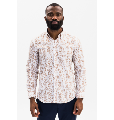 Calvano Shirt Print White