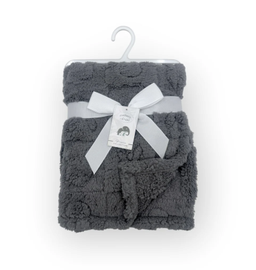 Mother's Choice Jaquard Blanket Grey