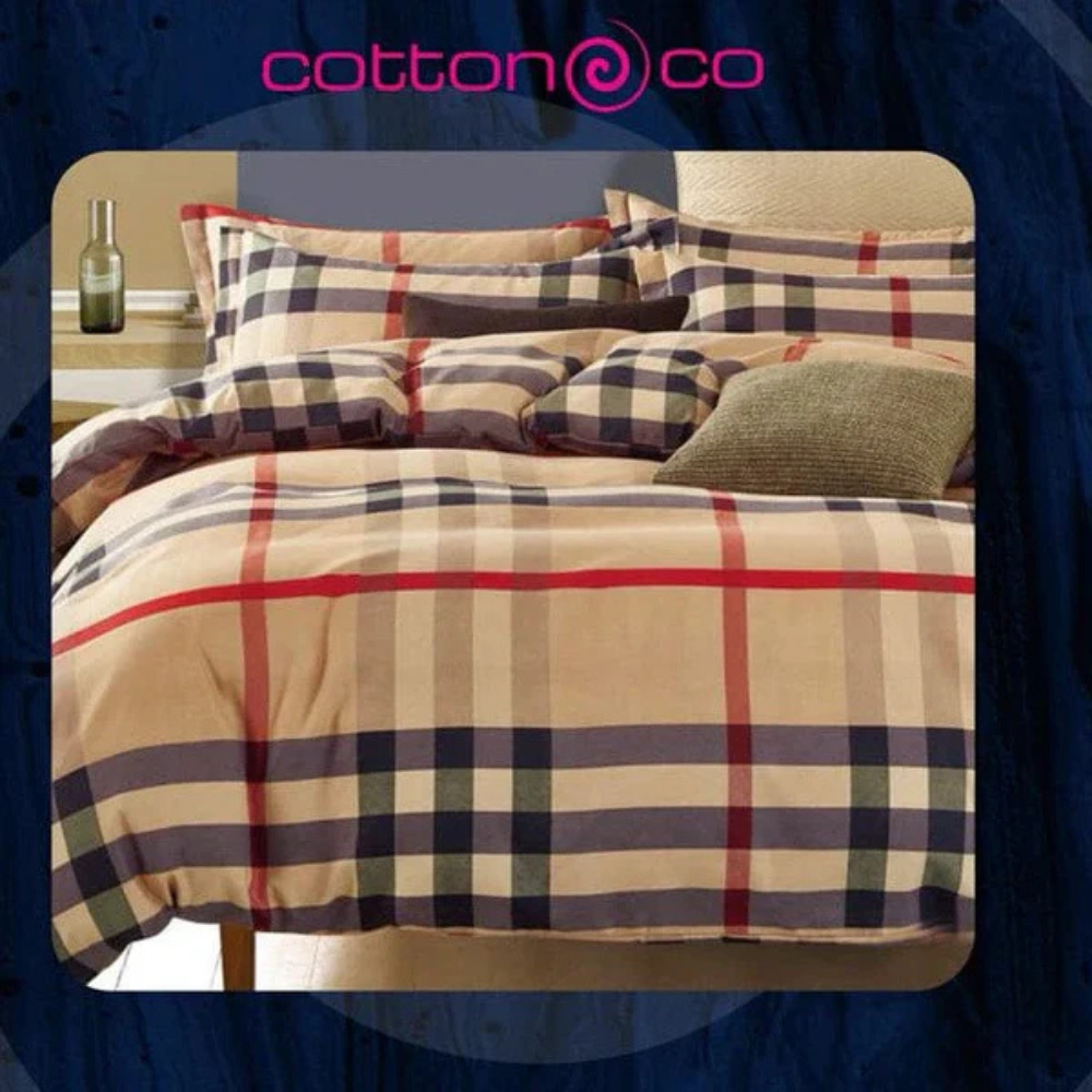 Cotton Co Printed Micro Satin Evelyn Duvet Cover Set