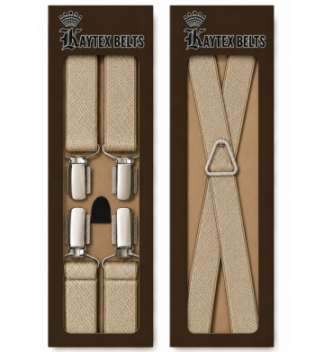 Kaytex Clip Broided Belt Beige
