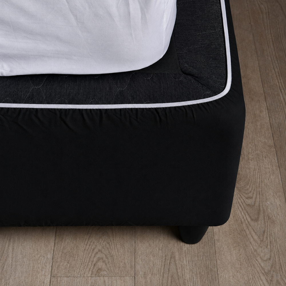 Espello Mock Suede Bed Base Wrap Black