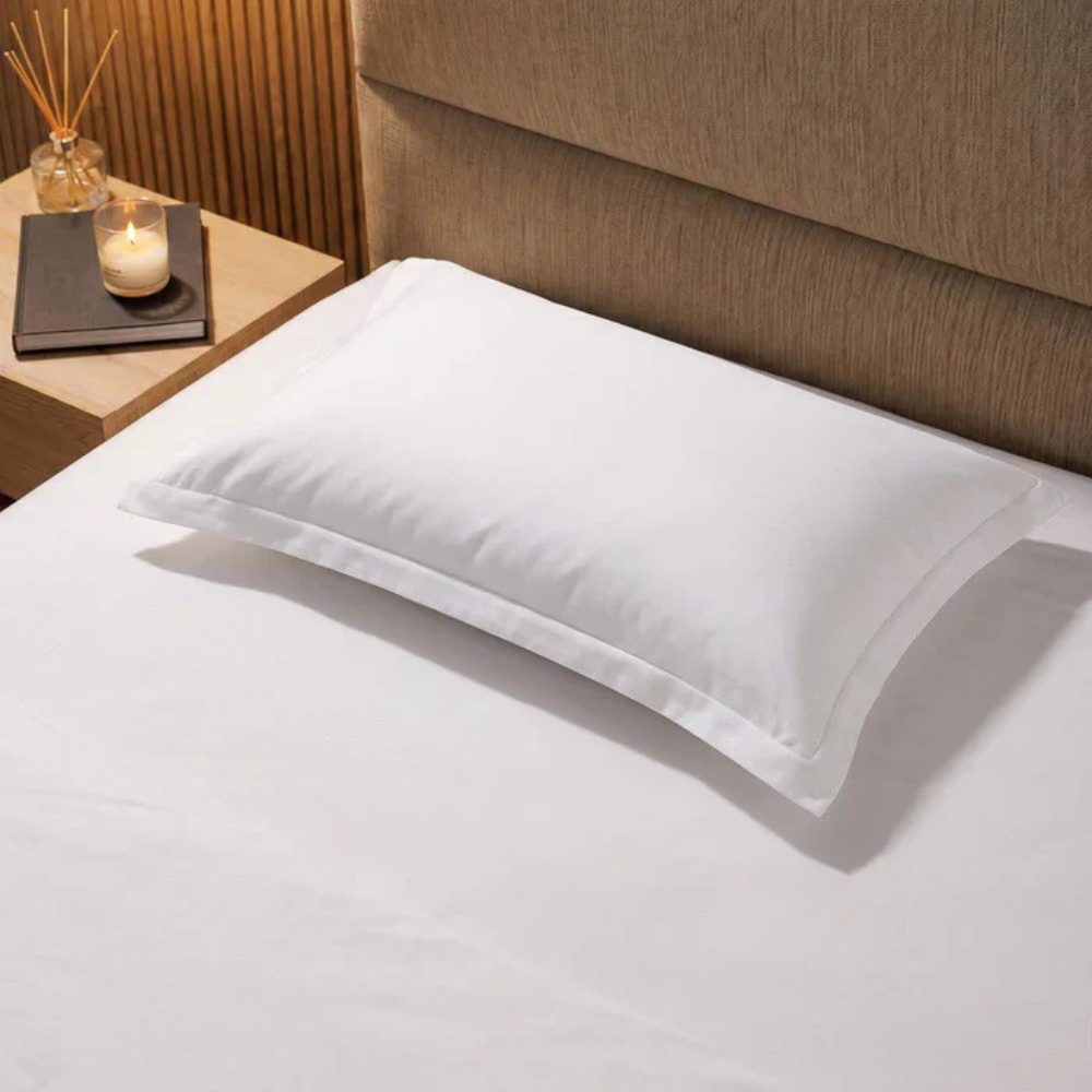 Cotton Co T205 Twill Hotel Collection 100% Cotton White Pillow Case