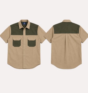 Bush Buck 2Tone Shirt Stone/Olive