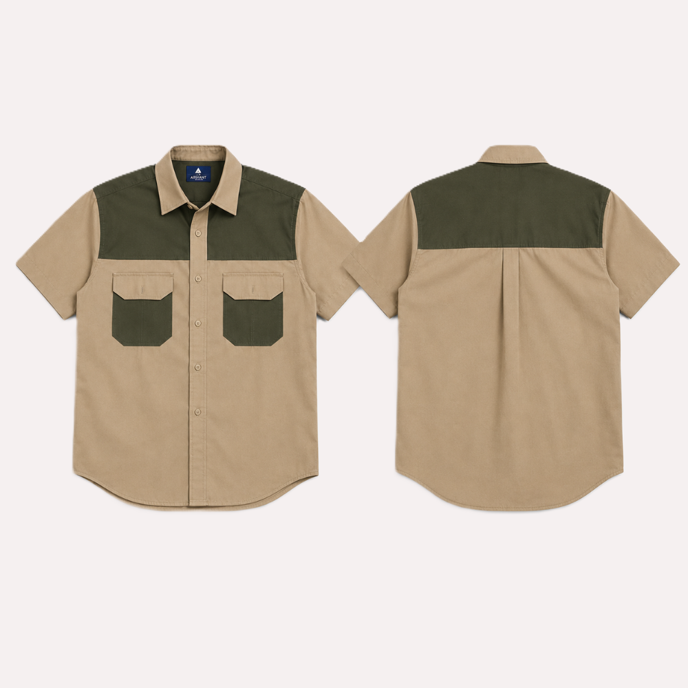 Bush Buck 2Tone Shirt Stone/Olive