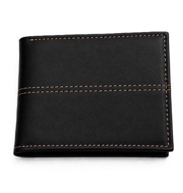 Nappa Stich Wallet Black