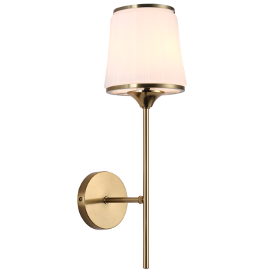 Bright Star WB707/1 Glass Shade Brass