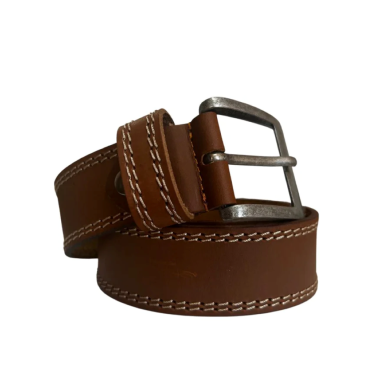 Kaytex Nappa Double Stitch Belt Tan