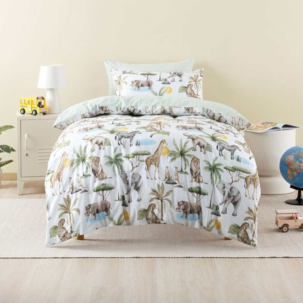 Linen House Sunny Safari Duvet Cover Set Multi Colour