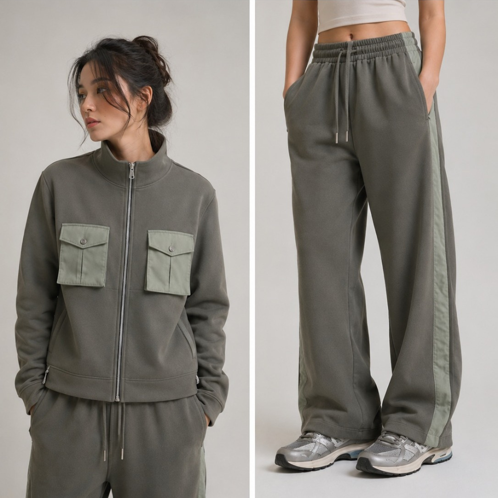 Farah 2Piece Tracksuit Olive