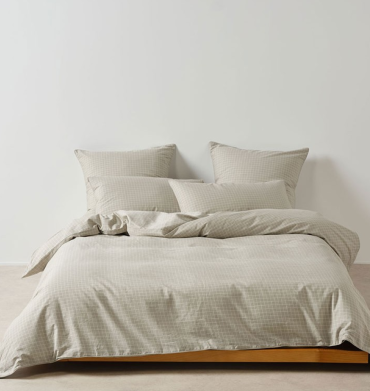 Linen House Volley Duvet Cover Set -Pebble