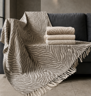 Simon Baker Olivia Cotton Throws Assorted Colours