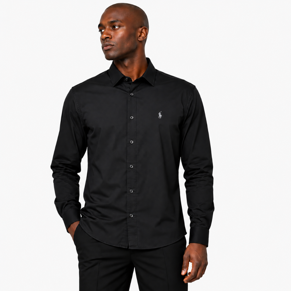 Polo Fashion Custom Fit Greig Shirt Black