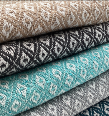 Simon Baker Elvira Cotton Throws Assorted Colours