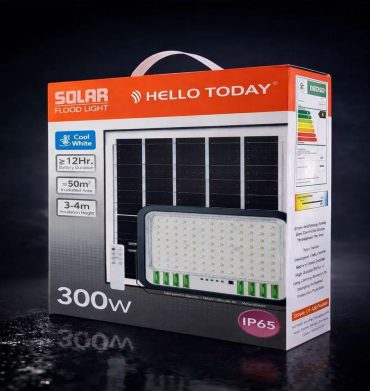 Hello Today Y5-22 300W E6 Solar Flood Light
