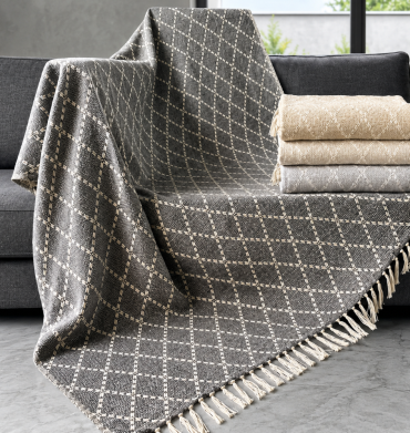 Simon Baker Lana Cotton Throws Assorted Colours