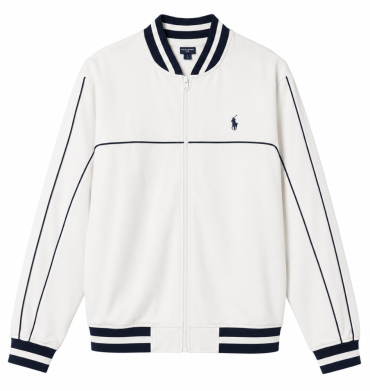 Polo Sport Long Sleeve Zip Top Off White