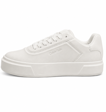 Calvin Klein Basket Cupsole Lace Up Sneakers White