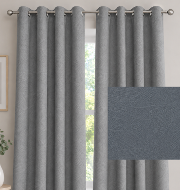 Vie De Luxe Extra Large  Eyelet Curtain Granite 225X250